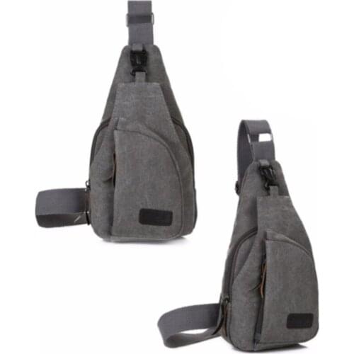 Canvas Chest Bags Sports Multifunctional Outdoor Satchel Boston Fashion Women Travel Sling Bag Chest Pack Crossbody Bag