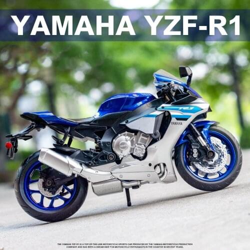 1:12 Alloy Yamaha YZFR1 Die Cast Motorcycle Model Toy Vehicle Collection Autobike Shork-Absorber Off Road Autocycle Toys Car