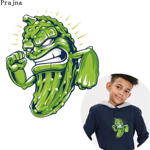 Cartoon Bitter Gourd Printing Heat Transfer For Clothing Cartoon Cupids Arrow Thermal Transfer Anime Stickers Vinyl Printed