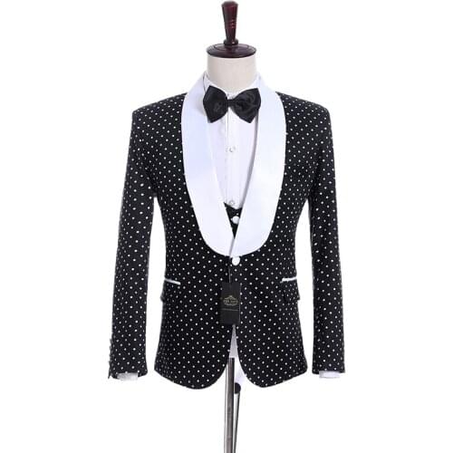 One Button Groomsmen Shawl Lapel Groom Tuxedos Side Vent Men Suits Wedding Best Man Blazer ( Jacket+Pants+Bow Tie+Vest ) C147