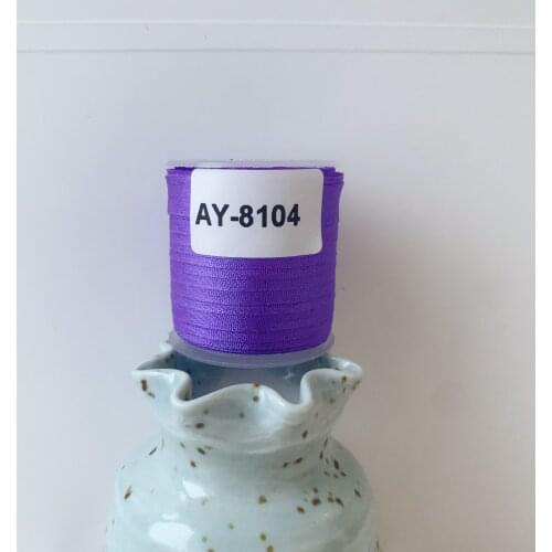 AY-8104 A Roll Wholesale 2mm-36mm 100% Pure Silk Embroidery Ribbons Handcraft Supply Double Faced Thin Taffeta Silk Ribbon