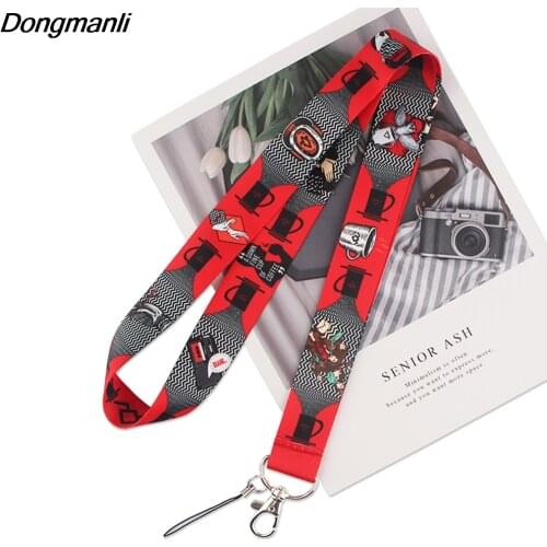 P5707 Dongmanli Twin Peaks Lanyard Keychain ID Card Pass Gym Mobile Phone USB Badge Key Ring Holder Neck Straps Accessories