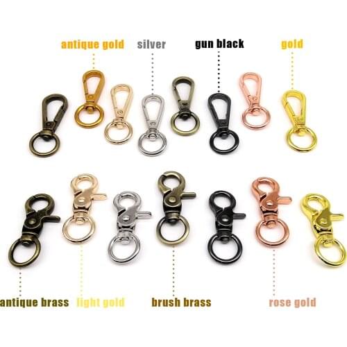 Swivel Lobster Leather Bag Handbag Purse Shoulder Strap Belt Clasp Clip Trigger Buckle Keychain Key Ring Dog Chain Collar Snap