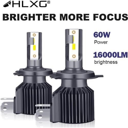 HLXG 6000K 16000LM h7 led H4 H8 H9 HB3 HB4 9005 9006 H11 fog lamp lampada luces wireless headlight 12V led light car auto bulbs