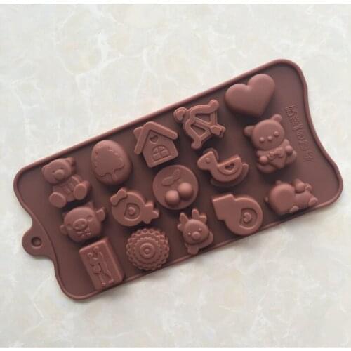 Currently Available Wholesale Love Bear Silicone Chocolate Mold Ice Mold XG642