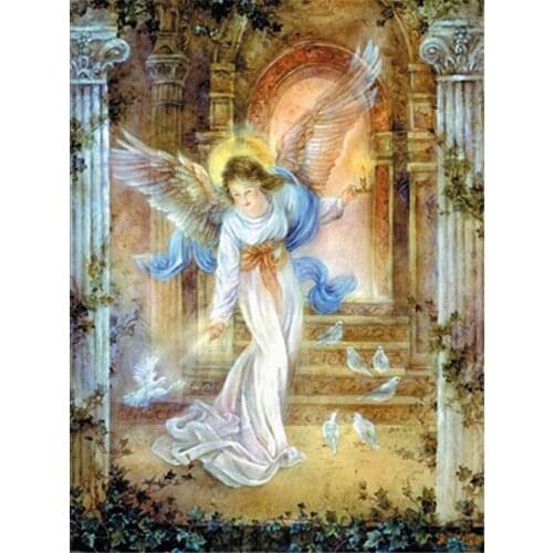 Angel Butterfly Printed Water-Soluble Canvas 11CT Cross-Stitch Patterns Embroidery DMC Threads Knitting Sewing work Jewelry