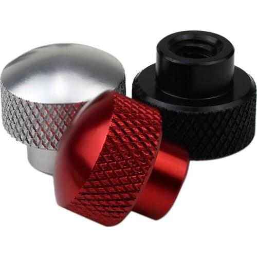 1Pcs M6-D16*15mm Aluminum Alloy Knurled Thumb Nuts Blind Hole Round Head High Type Hand Grip Knobs Step Nut