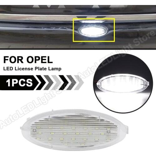 1X For OPEL Zafira Astra G Caravan CC Coupe Kasten Stufenheck Canbus Auto Light LED License Number Plate Light Lamp tail light