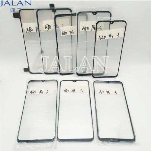 5pcs Front Glass With OCA Glue For Samsung A90 A80 A70 A60 A50 A40 A30 A20 A10 LCD Touch Screen Repair