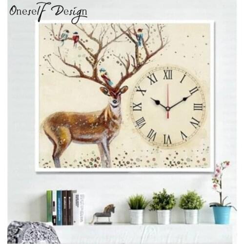 5D DIY Diamond Painting Full Rhinestone Diamond Cross-stitch Kits Christmas Moose Home Decoration Wedding Gifts For Guests