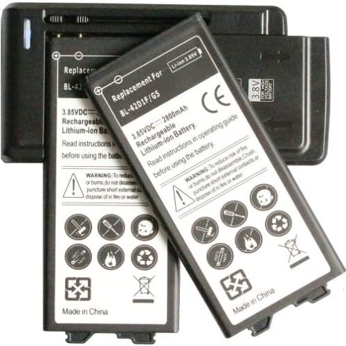 Ciszean 2x 2800mAh BL-42D1F Battery + Universal Charger For LG G5 VS987 US992 H820 H840 H850 H830 H831 H868 F700S F700K H960