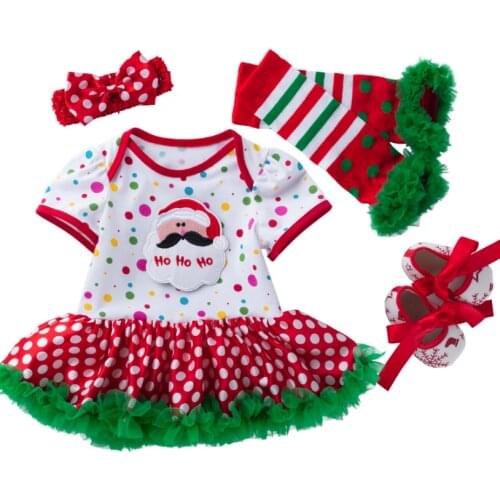 Baby Christmas costume Infant Party Dress Tutus Newborn Jumpsuit Romper boy Girl Clothing Birthday Clearance processing
