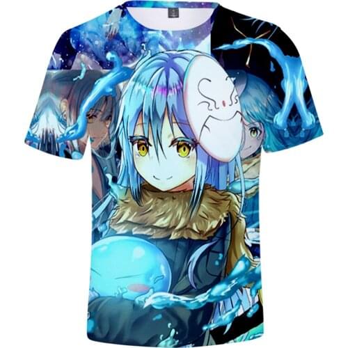 That Time I Got Reincarnated as a Slime T-shirts Women/Men Fashion Summer Short Sleeve Tshirts Casual Streetwear Clothes