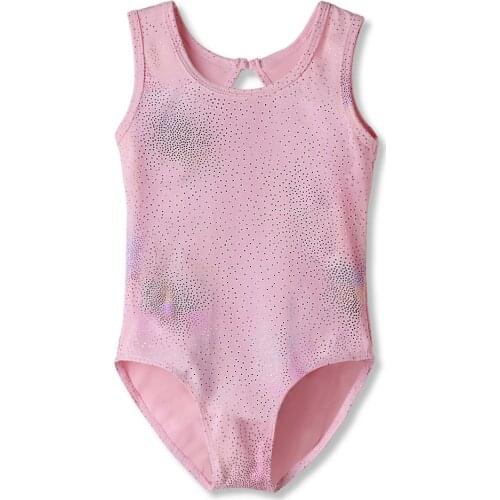 Girls Kids Gymnastics Leotards Sleeveless Ballet Tutu Galaxy Gilding Flexible Ballet Dancesuit Leotards Dress Professional Cloth
