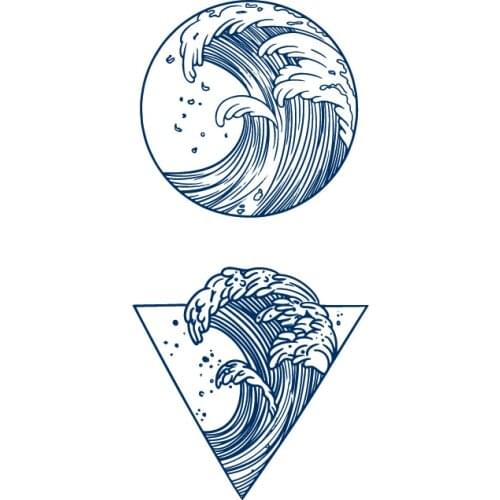 Whale/Waves/cross/game over/feather/lotus Flower Tattoo Lasts 15 Days Waterproof Temporary Tattoos Men Flash Tatoo Fake Tattoo