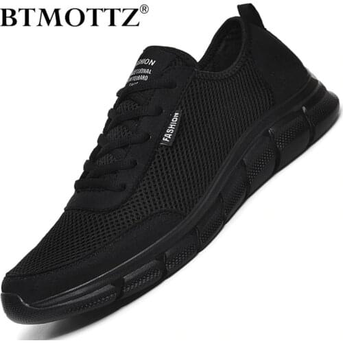 Summer Mesh Men Shoes Lightweight Sneakers Men Fashion Casual Walking Shoes Breathable Lace-up Mens Trainers Zapatillas Hombre