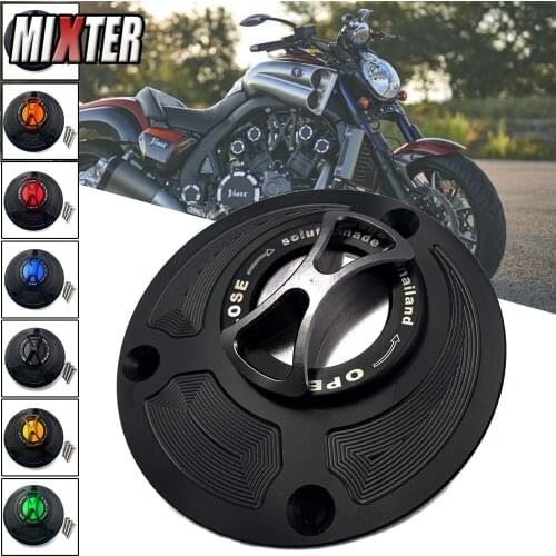 Motorcycle Gas Fuel Tank Cap Quick Release Cover Decorative Guard For YAMAHA VMAX V-MAX 2009 2010 2011 2012 2013 2014 2015 2016