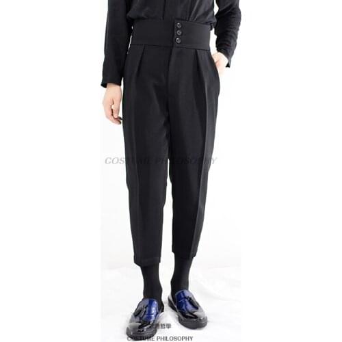 27-44 2017 New mens clothing GD Hair Stylist fashion Catwalk High Waist casual pants plus size Singer costumes