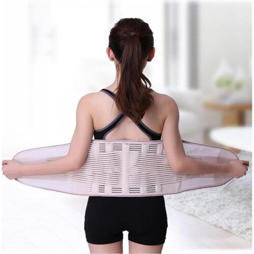 Men Corset Back Belt Belly bands waist Support Corset Orthopedic Lumbar Waist Belt Corsets Medical back Brace back belt M XXL