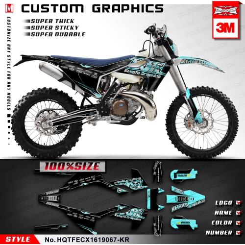 KUNGFU GRAPHICS Motorcycle Sticker Design Full Wraps for TE FE TX FX FS TC FC 125 150 250 300 350 450 501 2016 2017 2018 2019