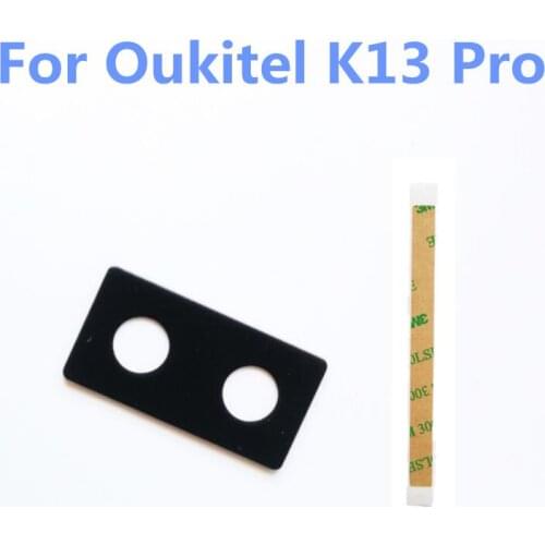 New For OUKITEL K13 PRO Back Rear Camera Lens Glass Cover For OUKITEL K13 PRO 6.41" Cell Phone Spare Parts Flims