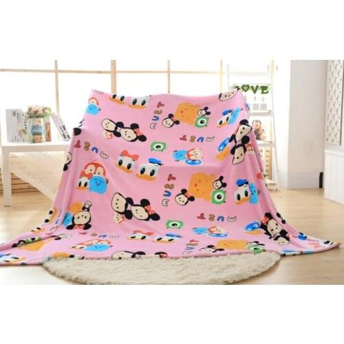 Disney TSUM Style Anime Plush Stuff Accessories plushdoll Stuffed Fluffy Warm Blanket Bed Throw Blankets Children Kids