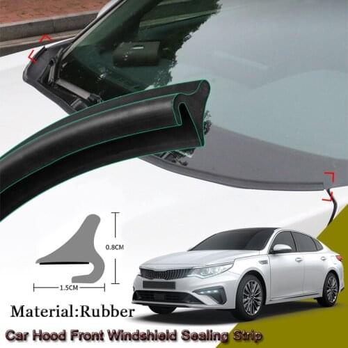DIY Rubber Car Seal Strip Windshied Spoiler Filler Protect Edge Weatherstrip Strips Sticker Car Accessories For Kia K5 2014-2020