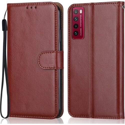 Folio Luxury Leather Case for On On Huawei nova 7 Pro 5G JER-AN10 6.57'' Wallet Stand Flip Case Phone Bag With Strap