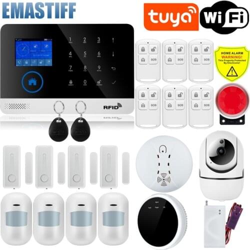 Home Security Alarm Host APP Remote Control WIFI Wireless GSM Alarm System Eas Kit Home Security Alarm Host With Siren