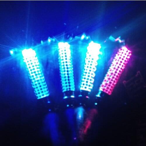 LED Colorfull Light Pipe Jamaica Gift Tobacco Smoking Pipes Gift Smoke Detectors Gift Grinder Smoke Narguile Smoking Accessories