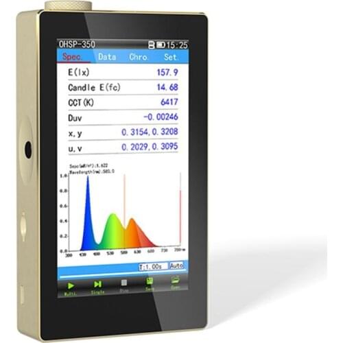 OHSP350C Bulb Light Tester 380-780nm Spectrometer CCT CRI Lux