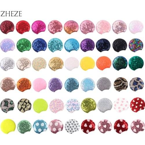 20Pairs/Lot Wholesale 3.3'' Sequin Mouse Ears For Children Glitter Festival Headband Birthday Party Girls DIY Hair Accessories