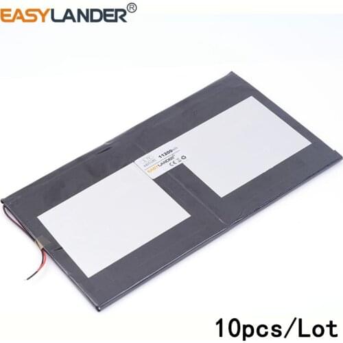 10pcs /Lot 3.7v 4495185 11200mah lithium Li ion polymer rechargeable battery For pad laptop cell phone speaker Tablet Pc