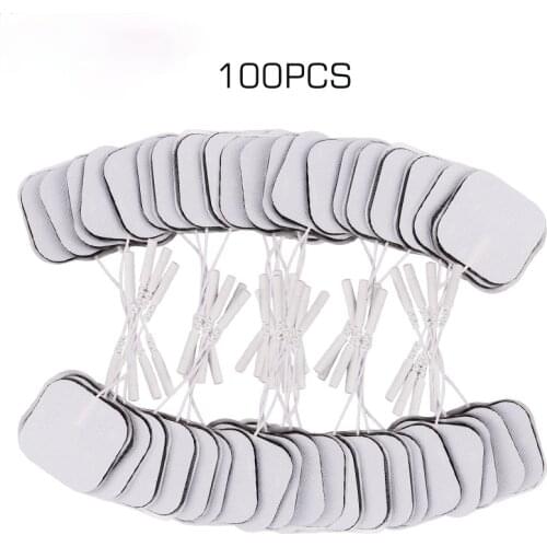 100/50/20pcs 5*5CM Electrode Pads For Tens Acupuncture Physiotherapy Machine Ems Nerve Muscle Stimulator Slimming Massager Patch