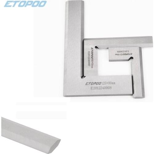 63x40 80x50 125x80 Precision Knife Edge Square Ruler 90 Degree Right Angle Ruler Engineer MeasuringTool