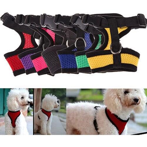 Free Shipping Small Dog Pet Harness Puppy Cat Vest Harness Collar For Chihuahua Pug Bulldog Cat arnes perro