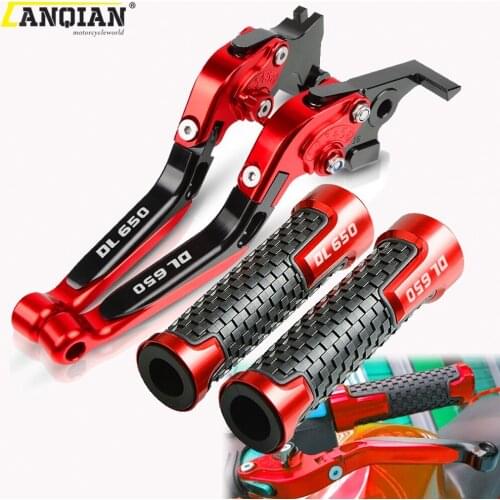 For SUZUKI DL650 V-STROM 2011 2012 2013 2014 2015 2016 2017 2018 Motorcycle Accessories CNC Brake Clutch Levers Handle Bar Grips