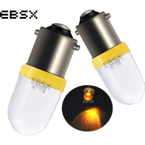 EBSX 10PCS/lot 12V BA9S F8 LED Bulbs T4W T11 Car Instrument Cluster Lights 1895 Gauge Dashboard Map Lamp Interior Light Bulbs