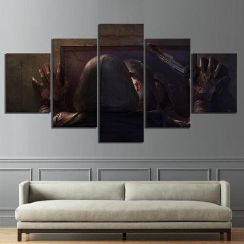 Canvas Prints Artwork 5 Panel Dead By Daylight Game Painting Home Decoration Modular Poster For Bedroom Framework