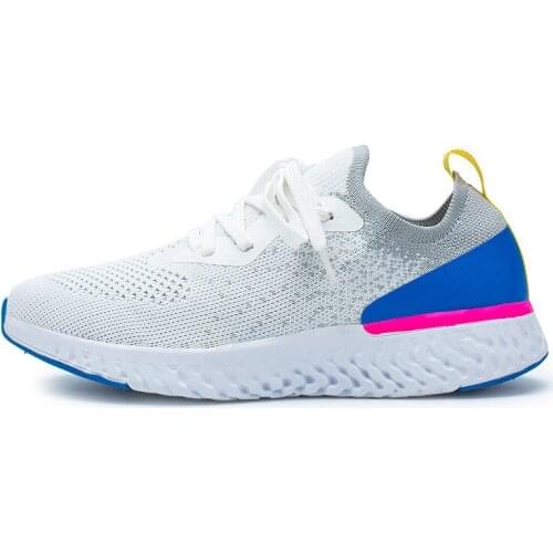 Fashion Women Breathable women Shoes Male Vulcanize Mesh Slip- Flat-Soled Walking Sneakers Casual Lace-up Shoes Large size 41