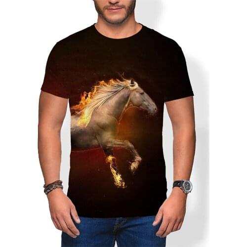 Cartoon Child Tshirt Kids Animal Horse Short t Shirt Boy Top Tee Shirt Sports cute Girls harajuku t-shirt Anime clothes t-shirts