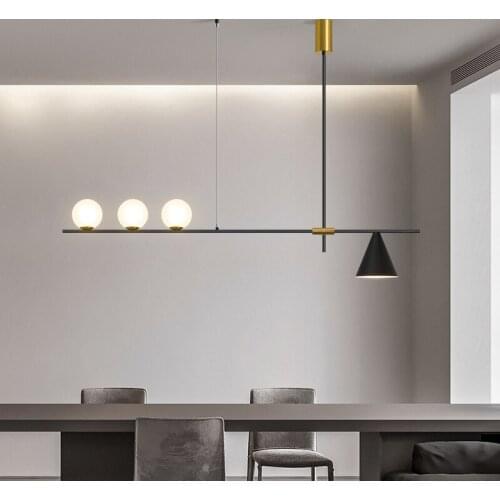 Nordic Glass Ball Chandelier Lighting Modern Bedroom/Study room Hanging Lamp Art Deco Light Fixture Home Indoor Chandelier