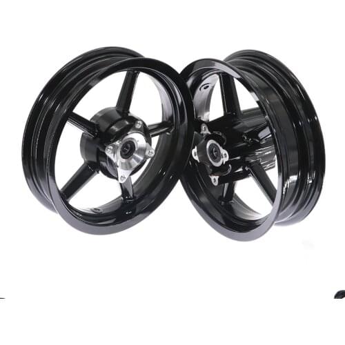 12/15mm hole 2.50/2.75-12inch Front & 3.00/3.50-12inch Rear Dirt bike Pit Bike Vacuum Wheel Rim Front Rear Motorcycle Wheel Hub