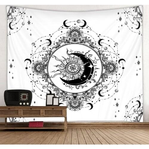 Tarot Tapestry Wall Hanging Astrology Beach Quilt Mandalay Mandalay Hippie Mandala Witchcraft Background Cloth Decoration Cloth