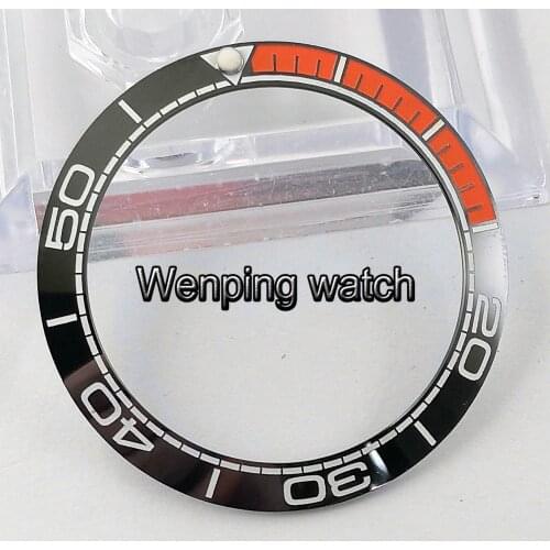 Corgeut Titanium Material ceramic bezel ring insert fit 43mm case mechanical men watches