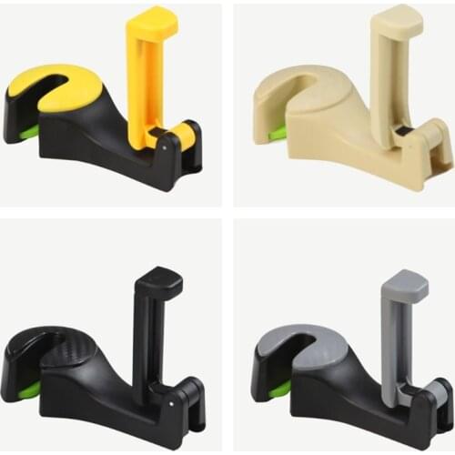Universal 2 in 1 Vehicle Storage Hanger Easy Install Seat Back Phone Holder Cloth Wallet Hanger Car Interior Accessories