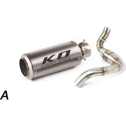 Escape Motorcycle Exhaust Front Link Pipe And 51mm Muffler Stainless Steel Exhaust System For BMW G310GS G310R All Years