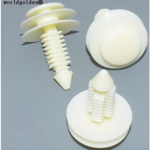 Worldgolden 100pcs auto fasteners Trim Panel Retainer for Ford 389144-S