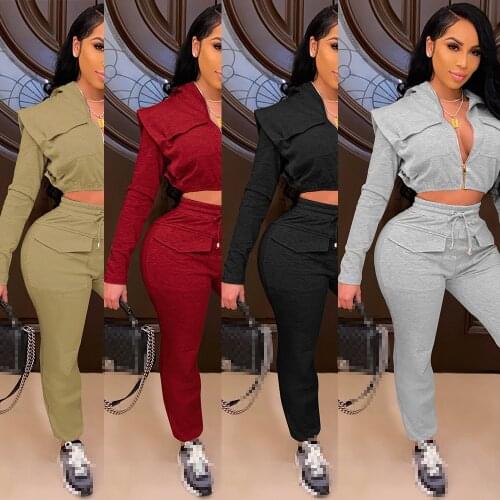 Two piece set women tracksuit two piece women sets sweatsuits for female club outfits 2 pieces sets winter clothes 2020