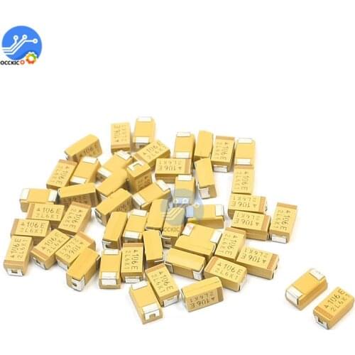 20PCS Tantalum Capacitors 10UF 35V C6032 Type C Accuracy Tantalum Capacitor SMD 6032 Chip